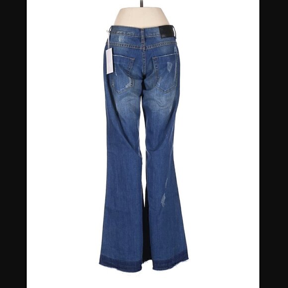 One Teaspoon Free People Jeans 22 XXS NWT Westender Flare Festival Boho Travel - Picture 12 of 15